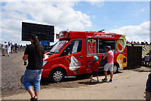 SP6741 : Ice cream van at Vale, Silverstone by Ian S