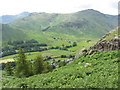 NY2806 : View over Langdale from Mark Gate by Gareth James