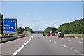SP4694 : M69 approaching junction 2  by J.Hannan-Briggs