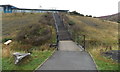 Steps up to Maesteg School 