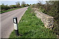 Northwest parapet of Fox Bridge, Wanborough Road