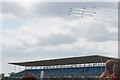 The Red Arrows over Silverstone