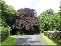 Road junction in Flasby