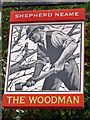 The Woodman sign