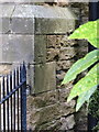 Bench mark on Holy Trinity church, Scarborough