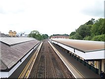 J2664 : Twin platforms at Lisburn Railway Station by Eric Jones