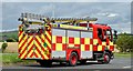 J4673 : Fire appliances near Newtownards - July 2015 (1) by Albert Bridge