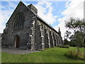 SN1014 : Stepped buttresses side of St Andrew's Church, Narberth by Jaggery
