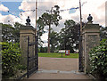 Entrance to Castle Green: Cardigan Castle