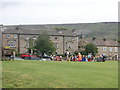 SE0399 : Hikers gathering at Reeth by Bill Harrison
