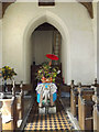 TM1768 : St.Mary's Church Font & Bell Tower by Geographer