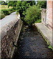 Channelled stream west of Narberth Bridge, Narberth