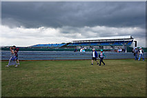 SP6742 : The Village Stands at Silverstone by Ian S