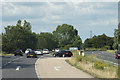 The A43 eastbound at the Hulcote turnoff