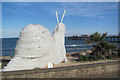 SX9472 : A giant snail looks at Teignmouth Pier by Chris Reynolds