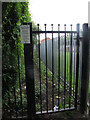 Blocked footpath from Kings Approach to Aston Drive