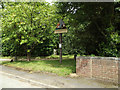 TM1266 : Wetheringsett Cum Brockford Village sign by Geographer