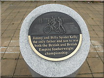 C4316 : Plaque, Jimmy and Billy Spider Kelly by Kenneth  Allen