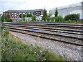 Looking across the fast lines at Kenton station