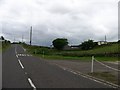 Forfar / Aberlemno Road at its junction with the road leading to Finavon Hill