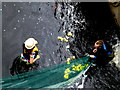 Catching the winning ducks, Omagh Duck Derby