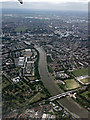 Chiswick Bridge from the air