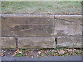 Bench mark in Belmont Road, Scarborough