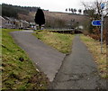 Path and cycle route junction, Cymmer