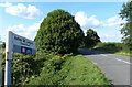 Gated road to Ashby St Ledgers