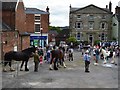 SK0043 : Heavy horses in the Market Square by John M