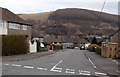 Houses at the southern edge of Bryngoleu, Aberfan