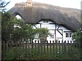 SU5579 : Thatched cottage on Haw Lane, Aldworth by David Howard