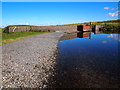SH4849 : Dam, Llyn Cwm Dulyn by Chris Andrews