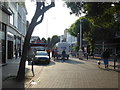 Semi-pedestrianised area in Eastbourne