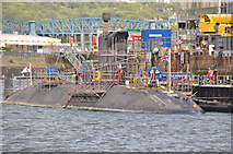 SX4456 : Plymouth : Devonport - Submarine by Lewis Clarke