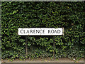 Clarence Road sign