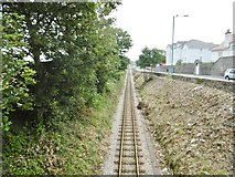SC2667 : Castletown, railway track by Mike Faherty