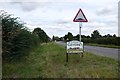 Mattersey village boundary sign