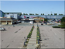 TL2324 : Shopping centre car park and path, Stevenage by JThomas