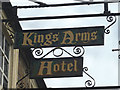 Sign for the Kings Arms Hotel, Askrigg