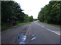 Bus stop and shelter on Stevenage Road