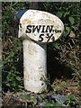 Milepost at Fishwick