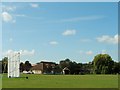 Cricket pitch on Ickwell Green