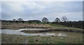 A flooded quarry