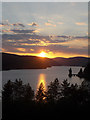 SJ0119 : Sunset over Lake Vyrnwy by John Firth