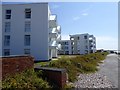 Seaside blocks of flats at East Wittering