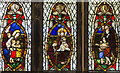 SK9770 : Stained glass window, St Mary le Wigford, Lincoln by Julian P Guffogg
