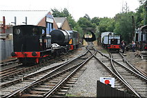 SE3030 : Middleton Railway Moor Road Station yard by Chris Allen