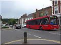 Bus passing through Westerham on the A25