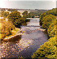 NZ0416 : River Tees at Barnard Castle 1976 by Adrian S Pye